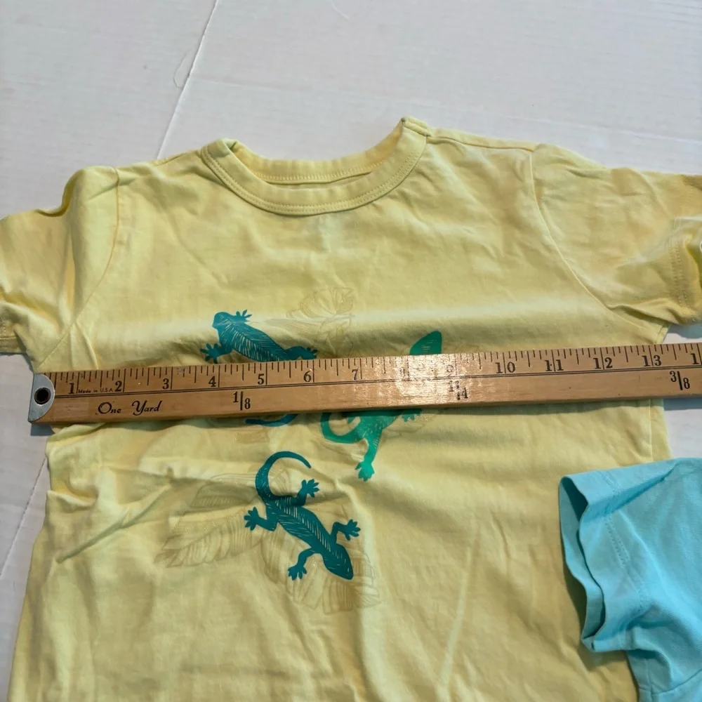 CREWCUTS J.Crew Boys Tshirt Bundle of 4 Lizards Boat‎ Stripes Size XS (4/5)